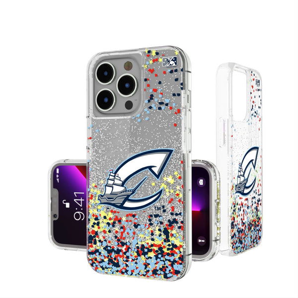Columbus Clippers Confetti iPhone Glitter Case