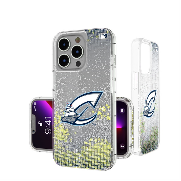 Columbus Clippers Linen iPhone Glitter Phone Case