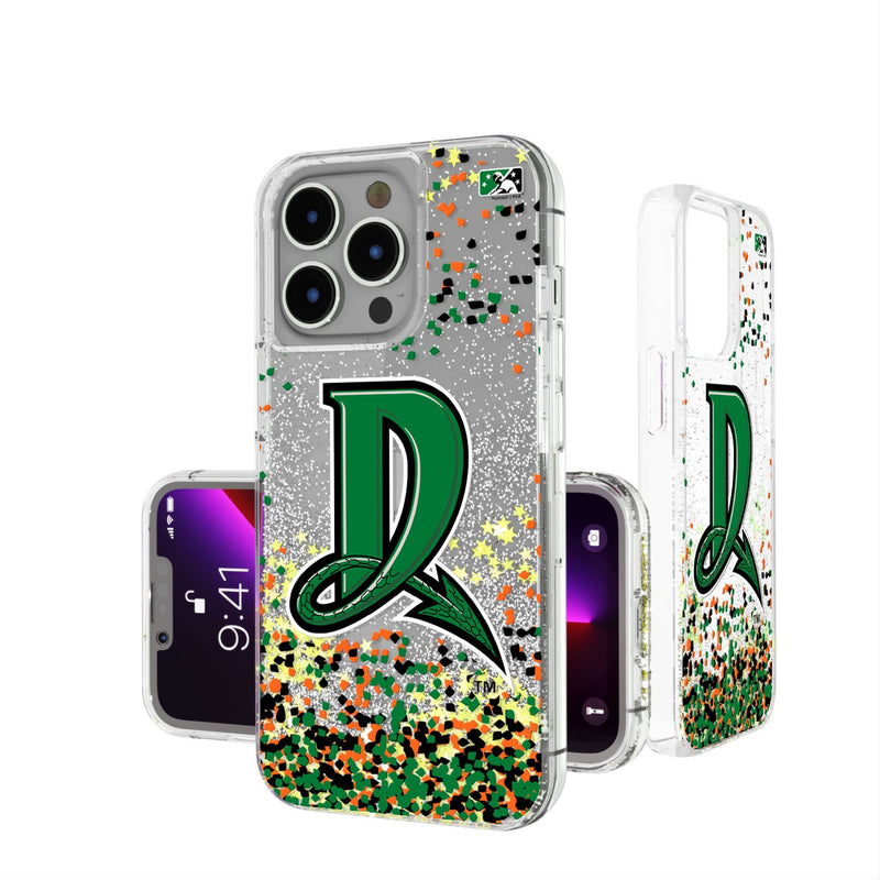 Dayton Dragons Confetti iPhone Glitter Case