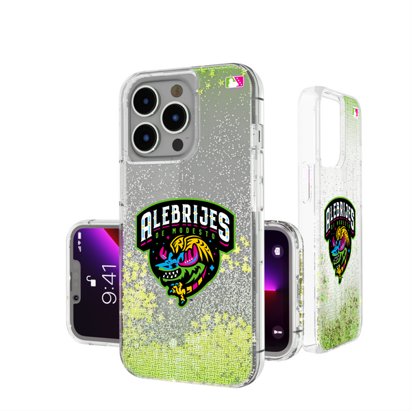 Modesto Alebrijes Linen iPhone Glitter Phone Case
