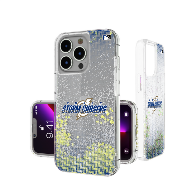 Omaha Storm Chasers Linen iPhone Glitter Phone Case