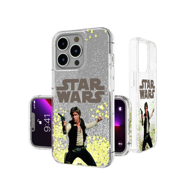 Star Wars Han Solo Color Block iPhone Glitter Phone Case