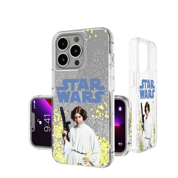 Star Wars Princess Leia Organa Color Block iPhone Glitter Phone Case