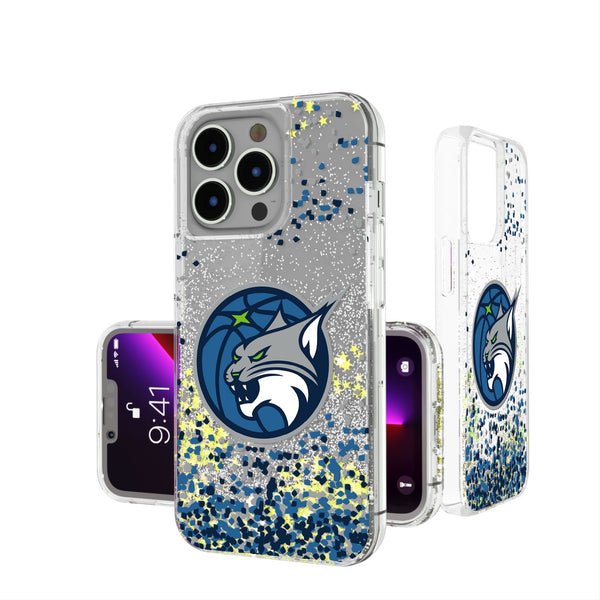 Minnesota Lynx Confetti iPhone Glitter Case