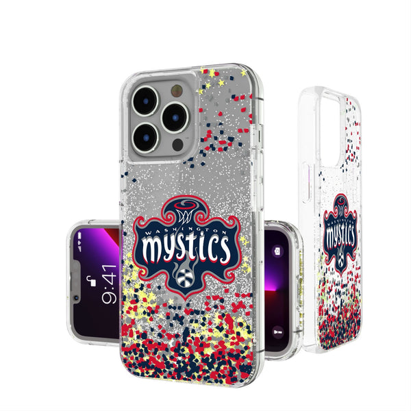 Washington Mystics Confetti iPhone Glitter Case
