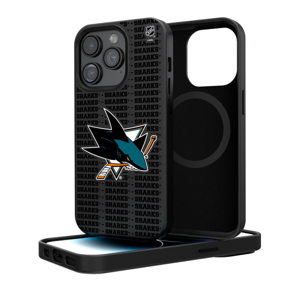 San Jose Sharks Blackletter iPhone Magnetic Case