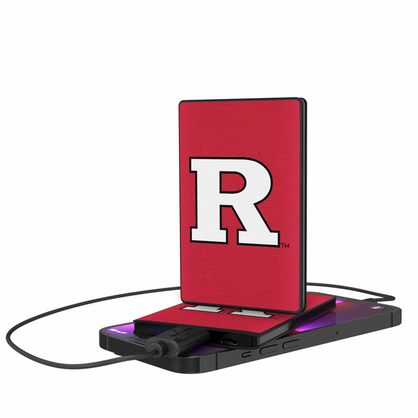 Rutgers Scarlet Knights Solid 2500mAh Credit Card Powerbank