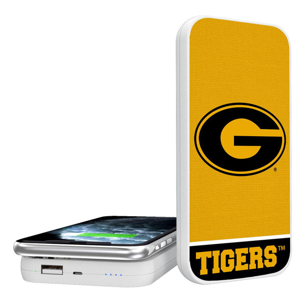 Grambling State  Tigers Endzone Solid 5000mAh Portable Wireless Charger