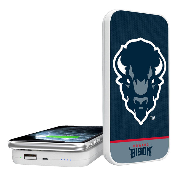 Howard Bison Endzone Solid 5000mAh Portable Wireless Charger