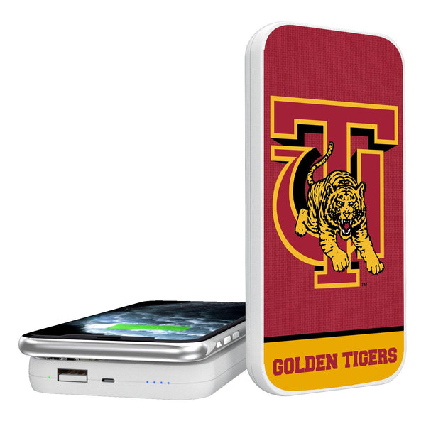 Tuskegee Golden Tigers Endzone Solid 5000mAh Portable Wireless Charger