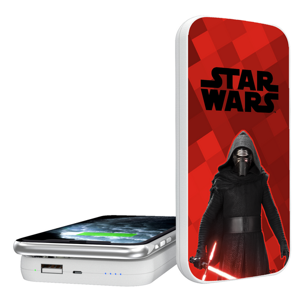 Star Wars Kylo Ren Color Block 5000mAh Portable Wireless Charger