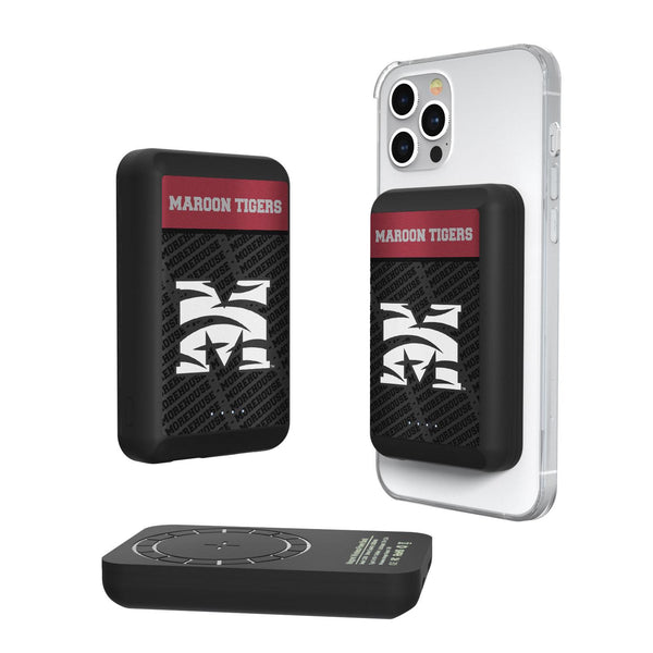 Morehouse Maroon Tigers Endzone Plus Wireless Mag Power Bank