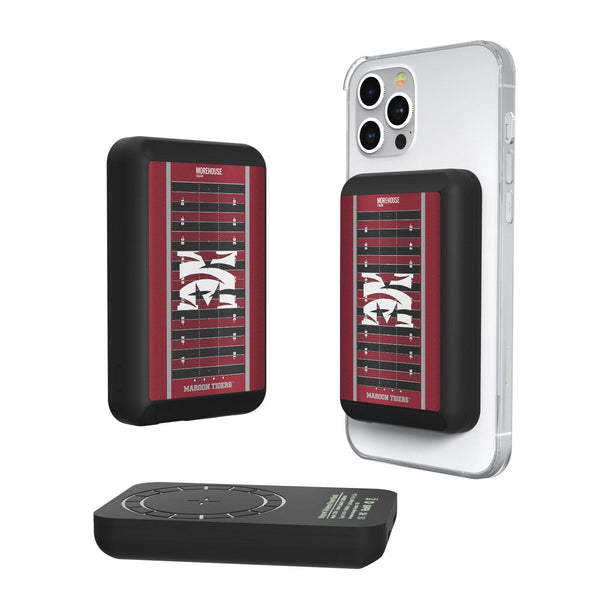 Morehouse Maroon Tigers Field Wireless Mag Power Bank