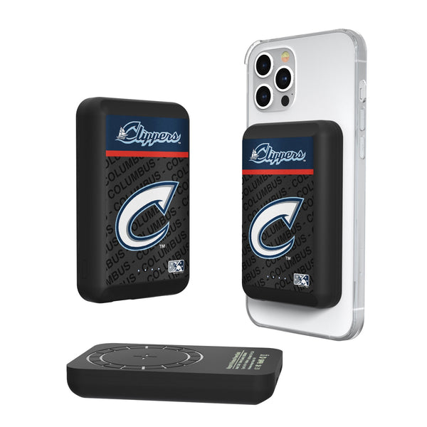 Columbus Clippers Endzone Plus Wireless Mag Power Bank