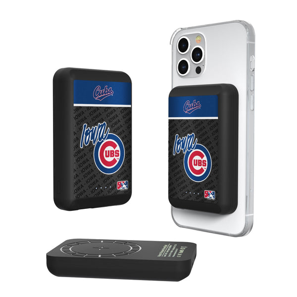 Iowa Cubs Endzone Plus Wireless Mag Power Bank