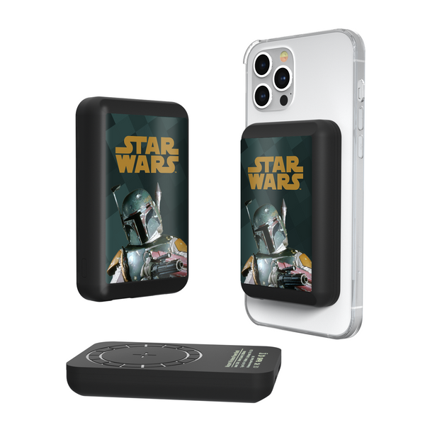 Star Wars Boba Fett Color Block Wireless Mag Power Bank