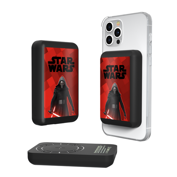 Star Wars Kylo Ren Color Block Wireless Mag Power Bank