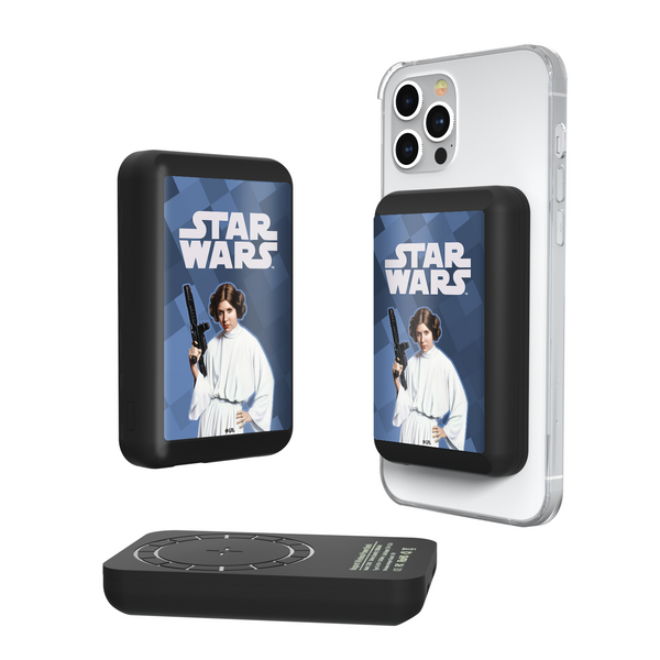 Star Wars Princess Leia Organa Color Block Wireless Mag Power Bank