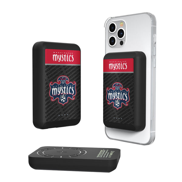 Washington Mystics Endzone Plus Wireless Mag Power Bank