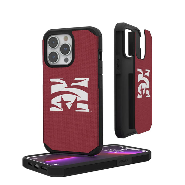 Morehouse Maroon Tigers Solid iPhone Rugged Case