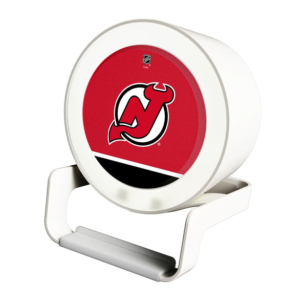 New Jersey Devils Solid Wordmark Night Light Charger and Bluetooth Speaker