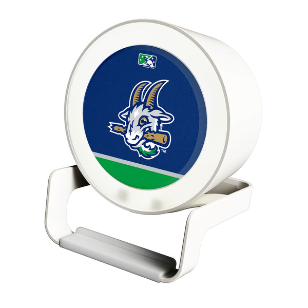 Hartford Yard Goats Solid Wordmark Night Light Charger and Bluetooth Speaker