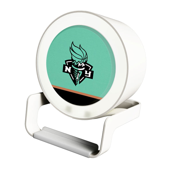 New York Liberty Solid Wordmark Night Light Charger and Bluetooth Speaker