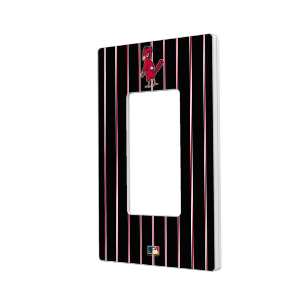 St louis Cardinals 1950s - Cooperstown Collection Pinstripe Hidden-Screw Light Switch Plate - Single Rocker