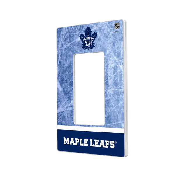 Toronto Maple Leafs Ice Wordmark Hidden-Screw Light Switch Plate