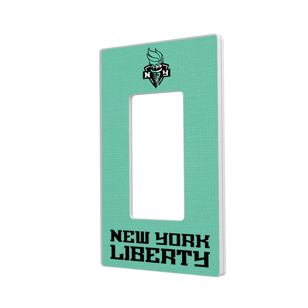 New York Liberty Solid Hidden-Screw Light Switch Plate - Single Rocker