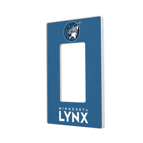 Minnesota Lynx Solid Hidden-Screw Light Switch Plate - Single Rocker