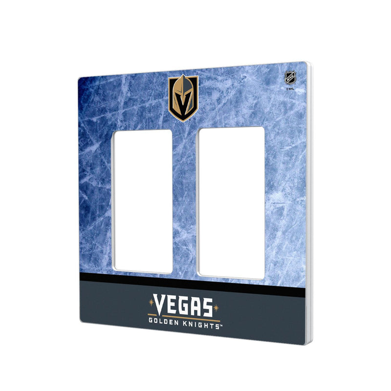 Vegas Golden Knights Ice Wordmark Hidden-Screw Light Switch Plate