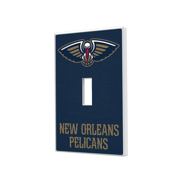 New Orleans Pelicans Solid Hidden-Screw Light Switch Plate - Single Toggle