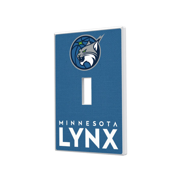 Minnesota Lynx Solid Hidden-Screw Light Switch Plate - Single Toggle