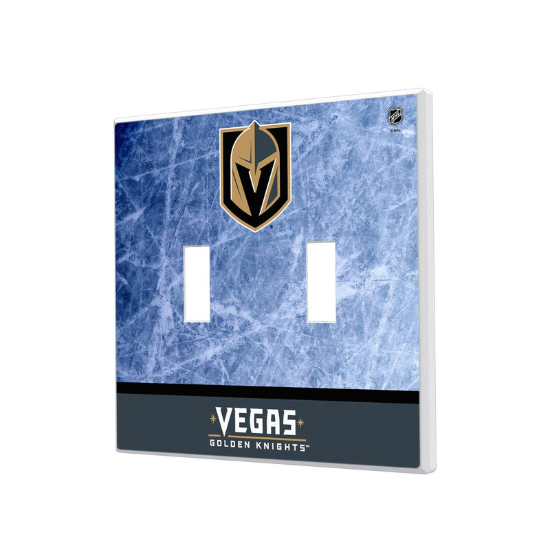 Vegas Golden Knights Ice Wordmark Hidden-Screw Light Switch Plate