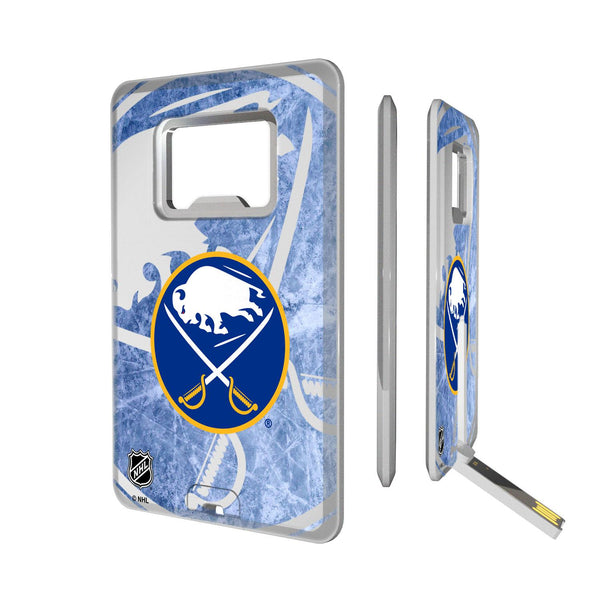 Buffalo Sabres Ice Tilt Credit Card USB Drive with Bottle Opener 32GB