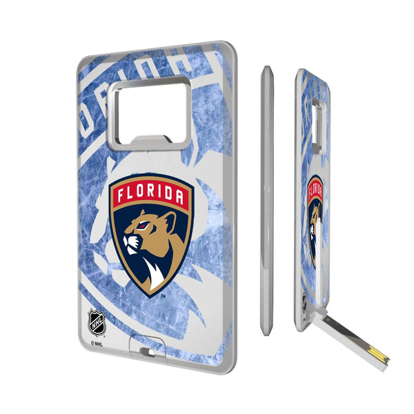 Florida Panthers Ice Tilt Credit Card USB Drive with Bottle Opener 32GB
