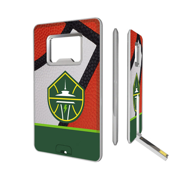 Seattle Storm Basketball Credit Card USB Drive with Bottle Opener 32GB