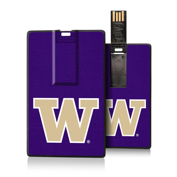 Washington Huskies Solid Credit Card USB Drive 32GB