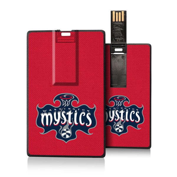 Washington Mystics Solid Credit Card USB Drive 32GB