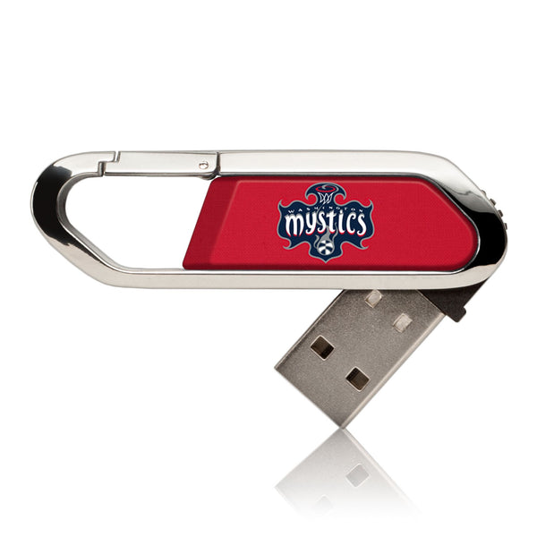 Washington Mystics Solid USB 32GB Clip Style Flash Drive