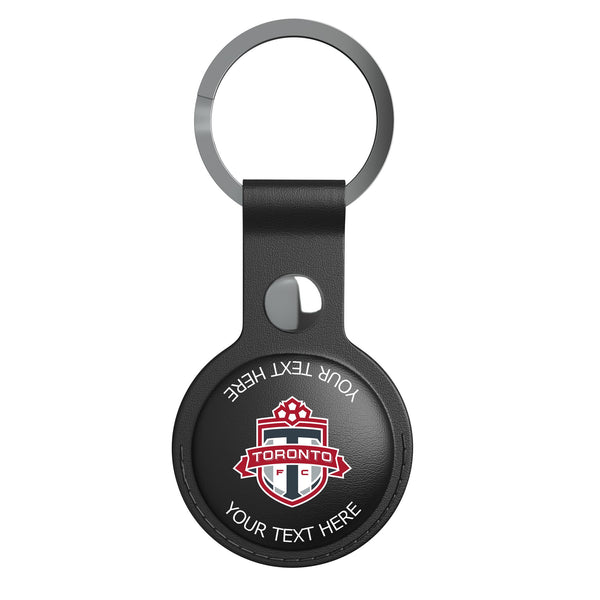 Toronto FC Personalized Insignia AirTag Black Airtag Holder Flat.Jpg