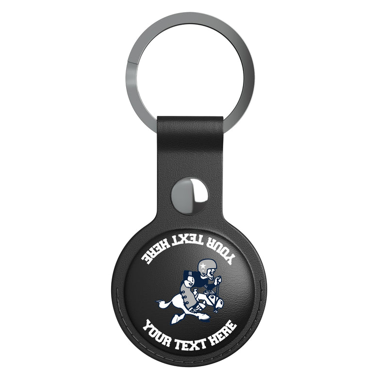 Dallas Cowboys 1966-1969 Historic Collection Personalized Insignia AirTag Black Airtag Holder Flat.Jpg