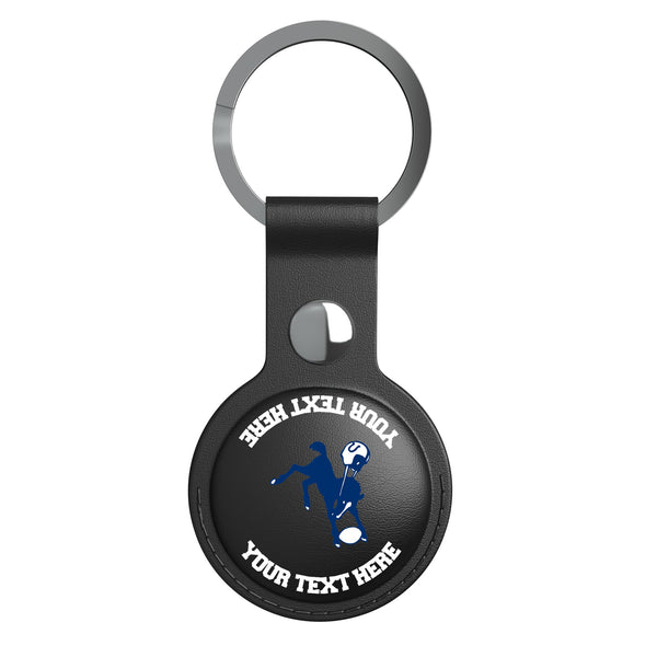 Baltimore Colts 1946 Historic Collection Personalized Insignia AirTag Black Airtag Holder Flat.Jpg