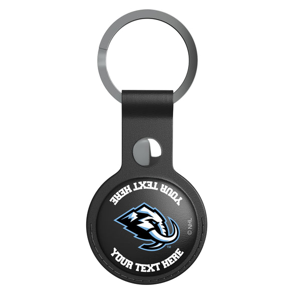 Utah Mammoth Personalized Insignia AirTag Black Airtag Holder Flat.Jpg