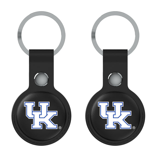 University of Kentucky Wildcats Insignia AirTag Black Airtag Holder 2-Pack Flat.Jpg