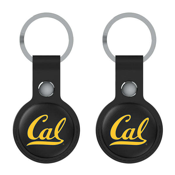 University of California Berkeley Golden Bears Insignia AirTag Black Airtag Holder 2-Pack Flat.Jpg