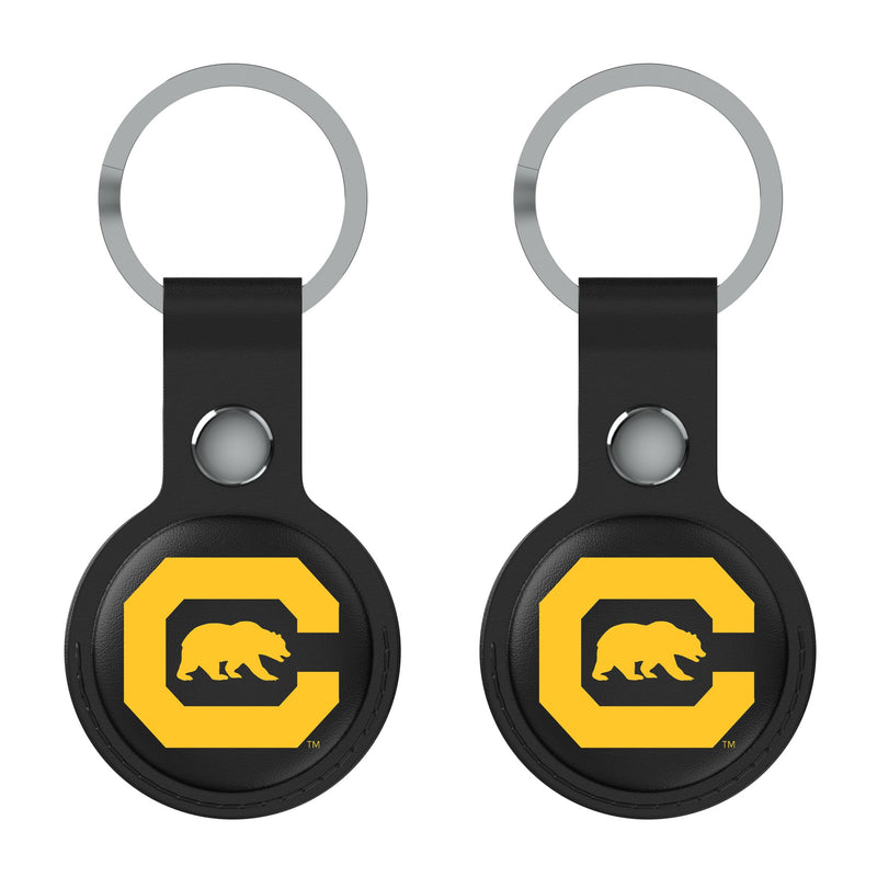 University of California Berkeley Golden Bears Insignia AirTag Black Airtag Holder 2-Pack Flat.Jpg