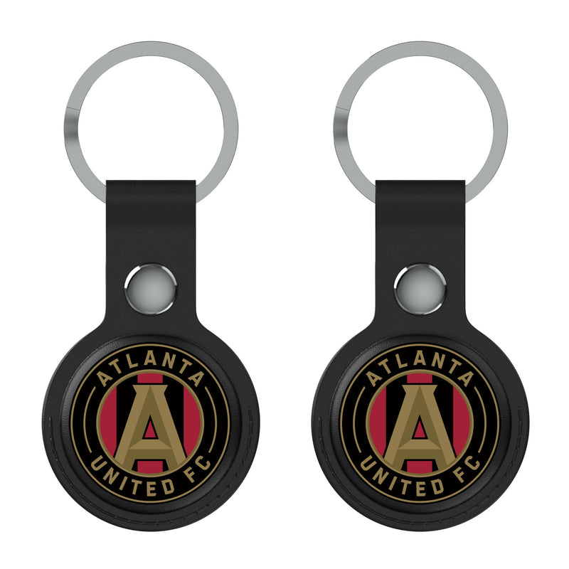 Atlanta United FC  Insignia AirTag Black Airtag Holder 2-Pack Flat.Jpg