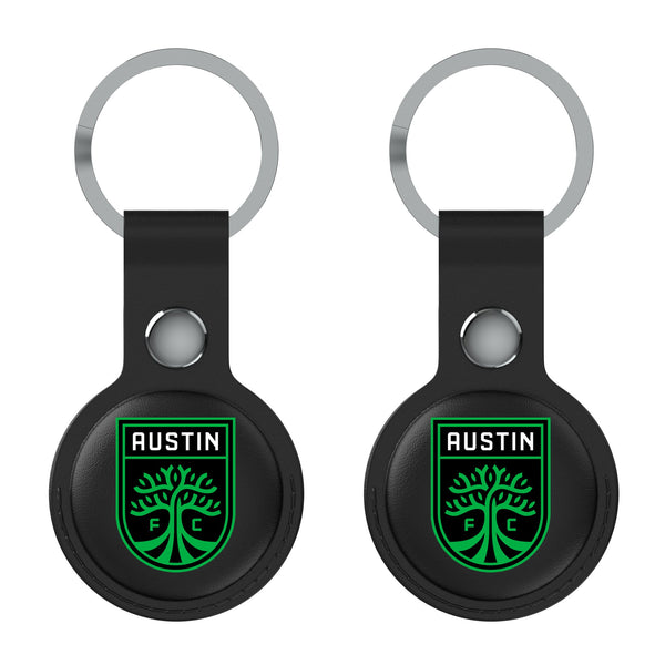 Austin FC  Insignia AirTag Black Airtag Holder 2-Pack Flat.Jpg